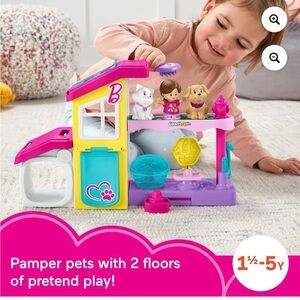 Fisher-Price Little People Barbie Play and Care Pet Spa Musical Toddler Playset